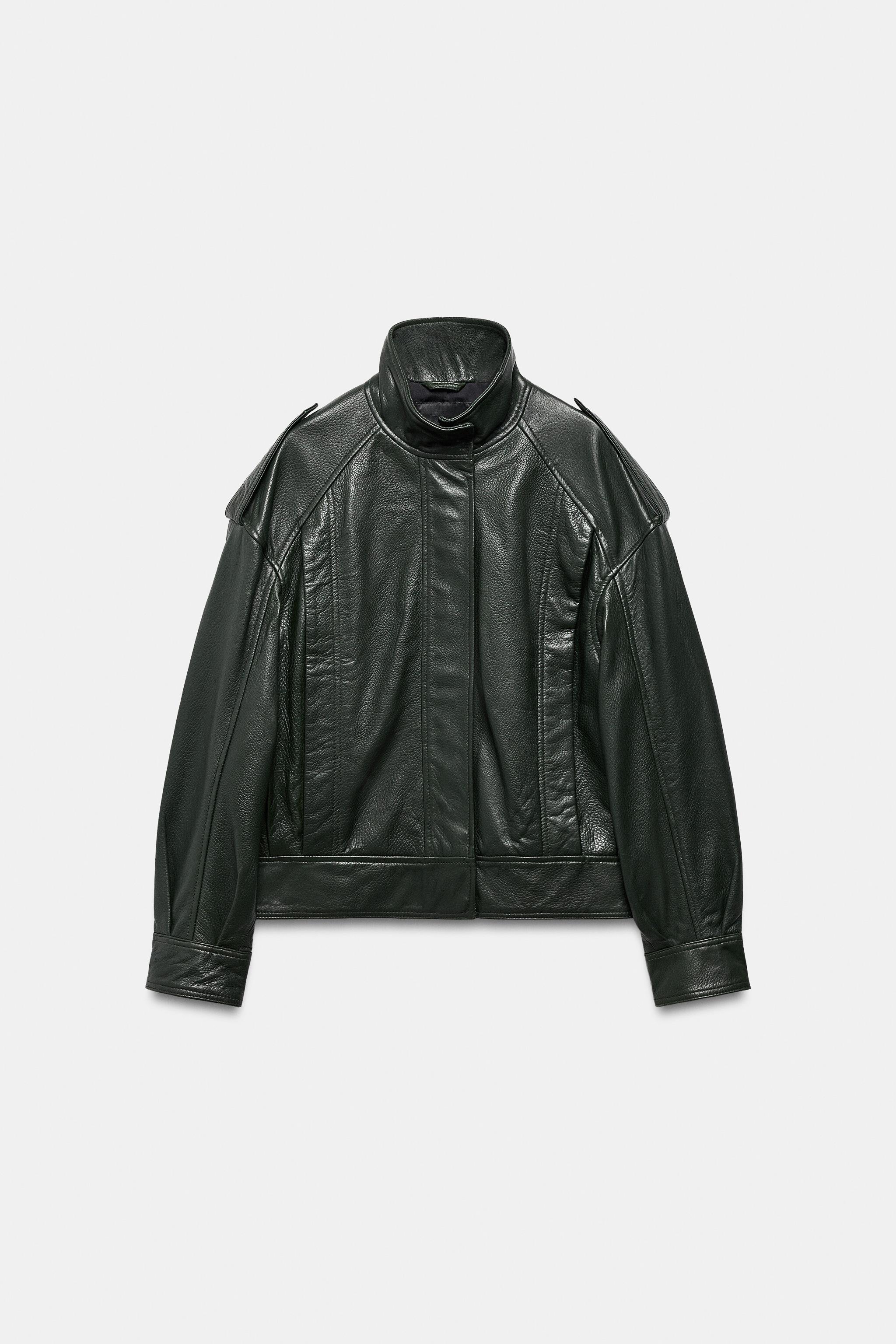 BLOUSON BOMBER CUIR ZW COLLECTION LIMITED EDITION